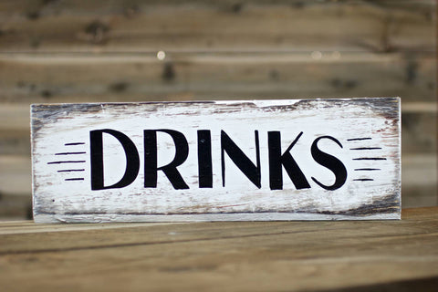 Drinks — Hand Painted Sign