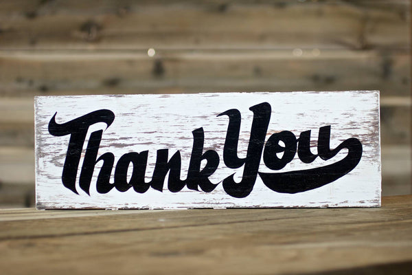 Thank You — Hand Painted Sign